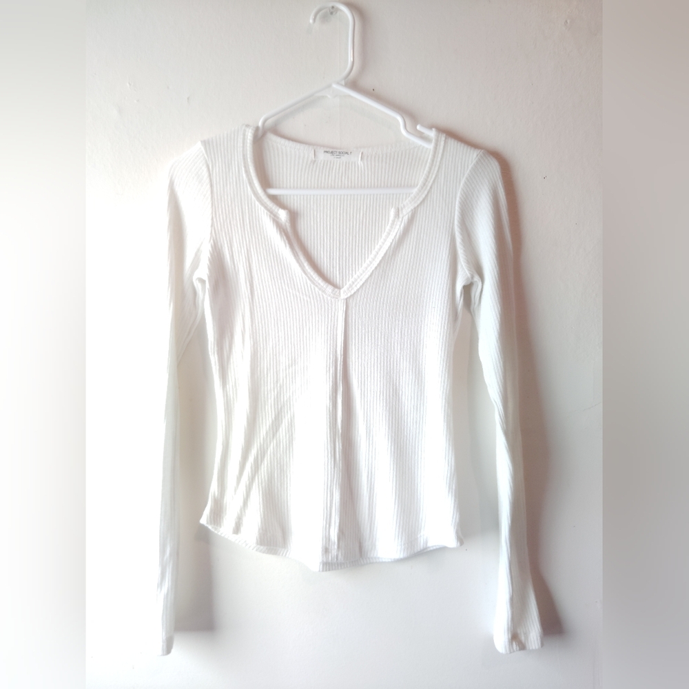 Project Social T Washed Ribbed Top - Picture 3 of 4